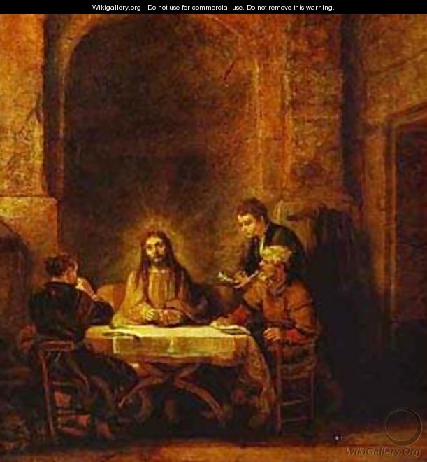 The Supper At Emmaus 1648 - Harmenszoon van Rijn Rembrandt