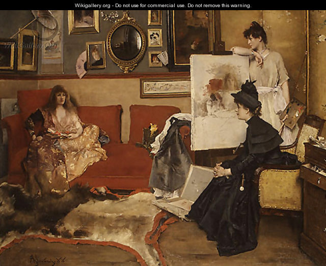 In the Studio 1888 - Alfred Stevens