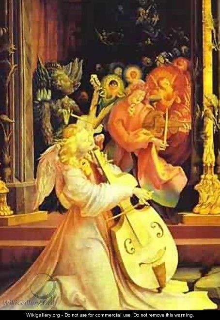 Concert Of Angels Detail 1 1510-1515 - Matthias Grunewald (Mathis Gothardt)
