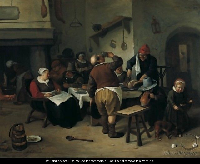 The Fat Kitchen c 1665 1670 - Jan Steen