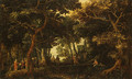Forest Landscape with Two of Christs Miracles - David Vinckboons
