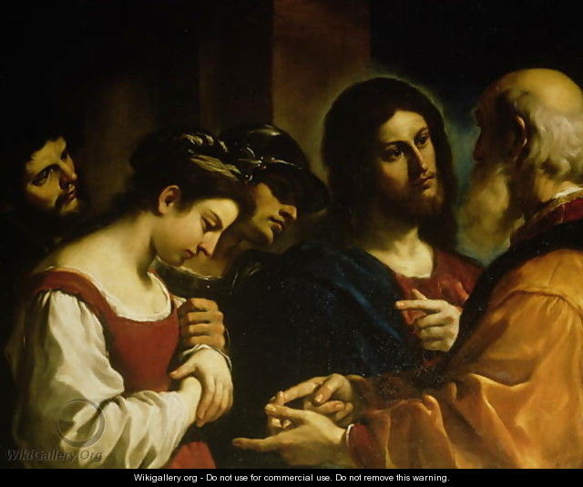 The Woman taken in Adultery 1621 - Guercino