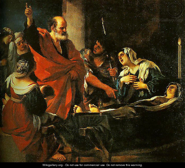 St Peter Revives Taitha - Guercino