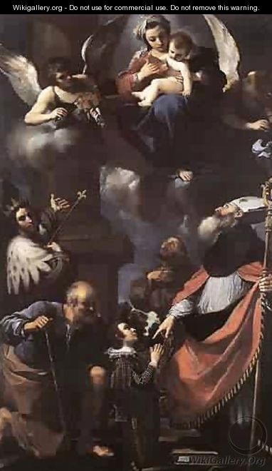 A Donor Oresented To The Virgin 1616 - Guercino