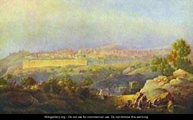 View Of Jerusalem 1836 - Maksim Nikiforovich Vorobiev