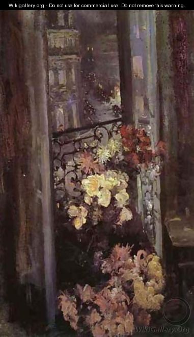 A Parisian Balcony 1908 - Bernardo Strozzi