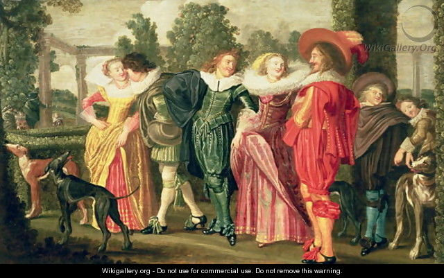 A Promenade in the Garden 1623 - Dirck Hals