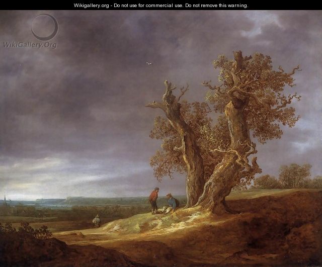 Landscape with Two Oaks 1641 - Jan van Goyen