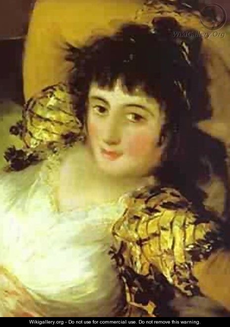 The Clothed Maja (La Maja Vestida) Detail 1800-03 - Francisco De Goya y Lucientes