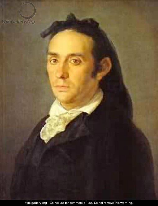 Portrait Of The Artist Julio Asensio - Francisco De Goya y Lucientes