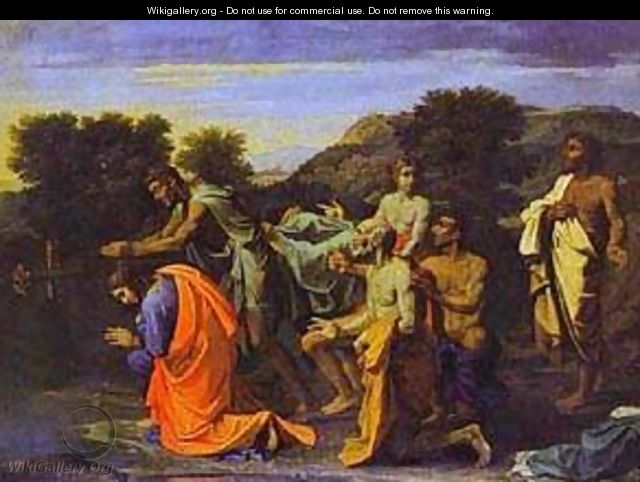 The Baptism Of Christ 1650s - Nicolas Poussin