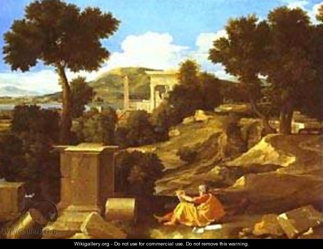 Landscape With St James In Patmos 1640 - Nicolas Poussin