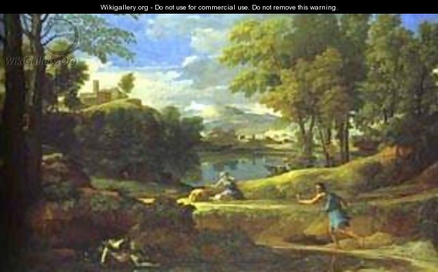 Landscape With A Man Running From Serpent 1648 - Nicolas Poussin