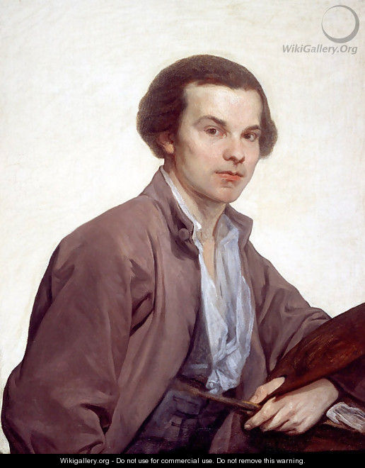 Portrait of the Painter Laurent Pecheux - Jean Baptiste Greuze