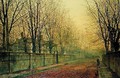 In the Golden Glow of Autumn 1884 - John Atkinson Grimshaw