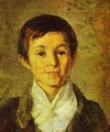 Portrait Of Km Milyukov As A Child End Of 1840s - Grigori Vasilievich Soroka