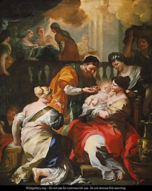 The Birth of the Virgin ca 1690 - Francesco Solimena