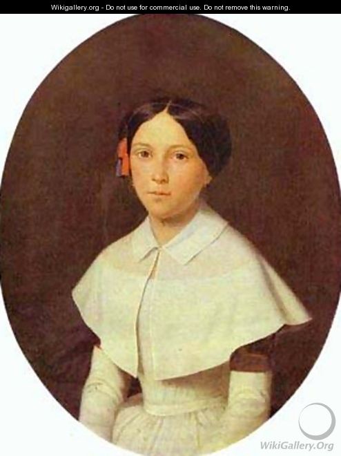 Portrait Of A Student Of Smolny Institute For Young Ladies 1851 - Fedor Mikhailovich Slavyansky