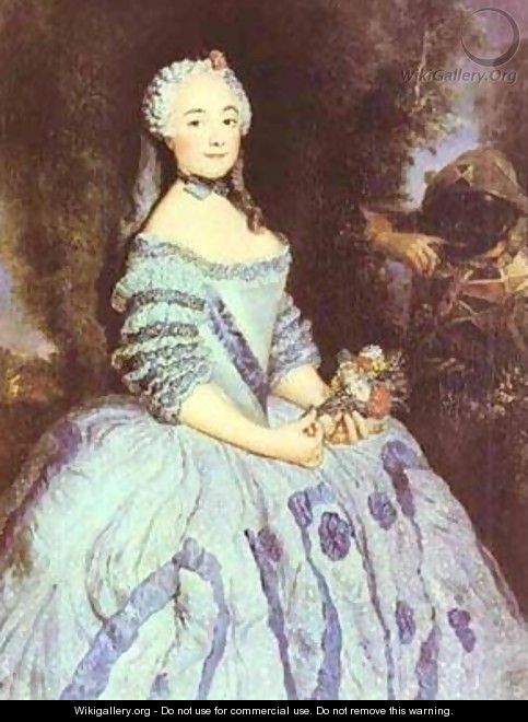 The Actress Babette Cochois 1750 - Antoine Pesne