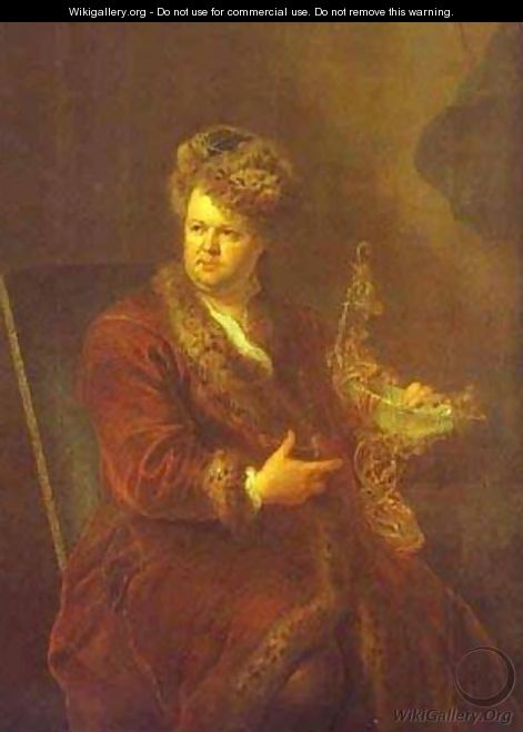 Portrait Of Johann Melhior Dinglinger 1721 - Antoine Pesne