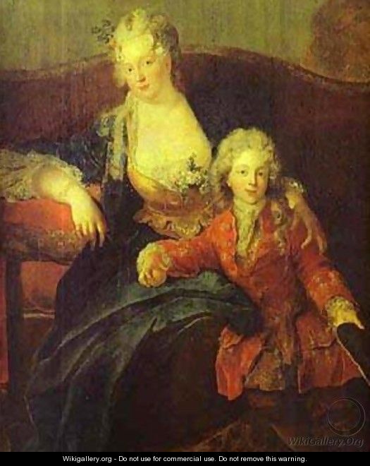 Portrait Of Baron Von Erlach With His Family Detail 1711 - Antoine Pesne