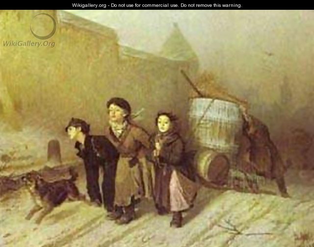 Troika Apprentice Workmen Carrying Water 1866 - Vasily Perov