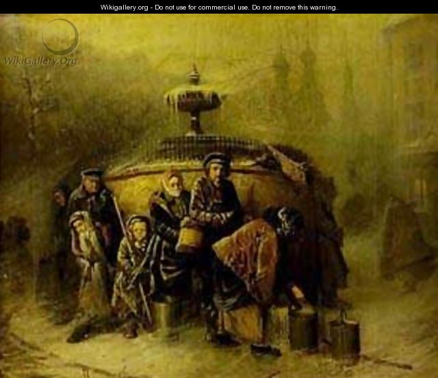 Queue To A Reservoir 1865 - Vasily Perov