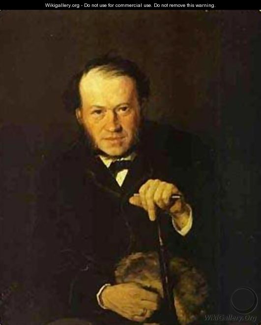 Portrait Of Vasily Bezsonov 1869 - Vasily Perov