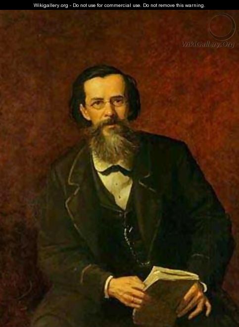 Portrait Of The Poet Apollon Maikov 1872 - Vasily Perov