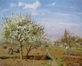 Orchard in Blossom Louveciennes 1872 - Camille Pissarro