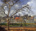 On Orchard in Pontoise in Winter 1877 - Camille Pissarro