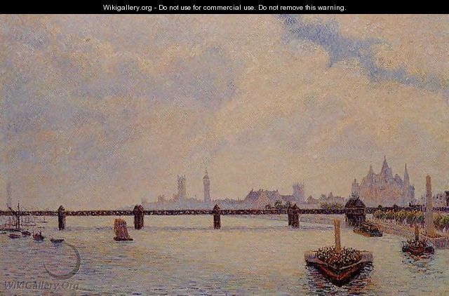Charing Cross Bridge London 1890 - Camille Pissarro