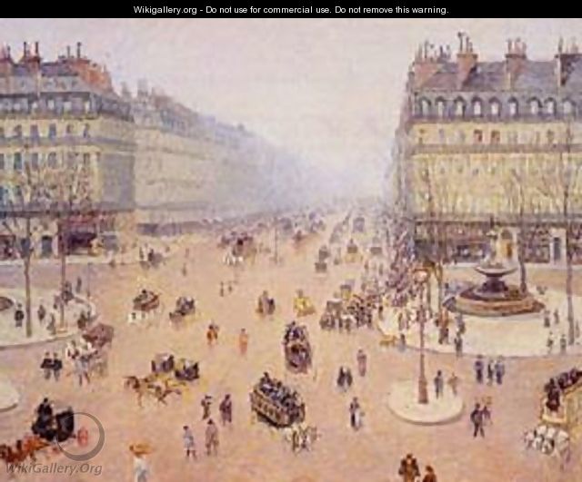 Avenue de l Opera Morning Sunshine 1898 - Camille Pissarro