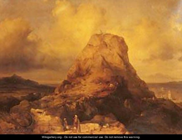 Landscape In Rhodes - Johann George Gmelin