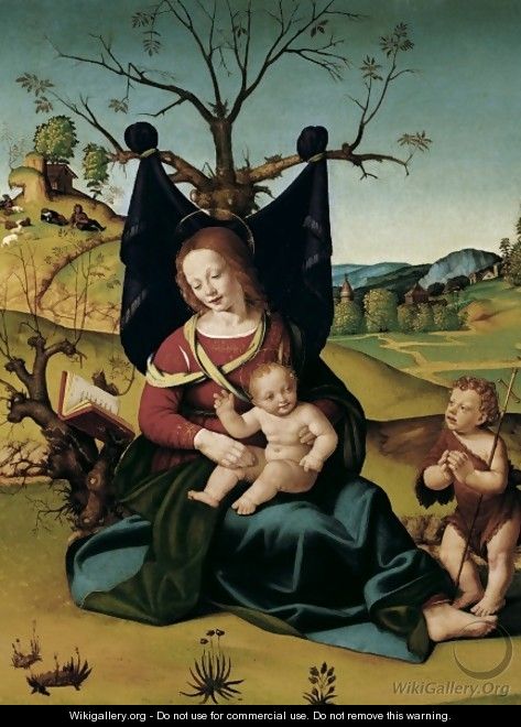Madonna with Child and the Young St John c 1505 1510 - Piero Di Cosimo