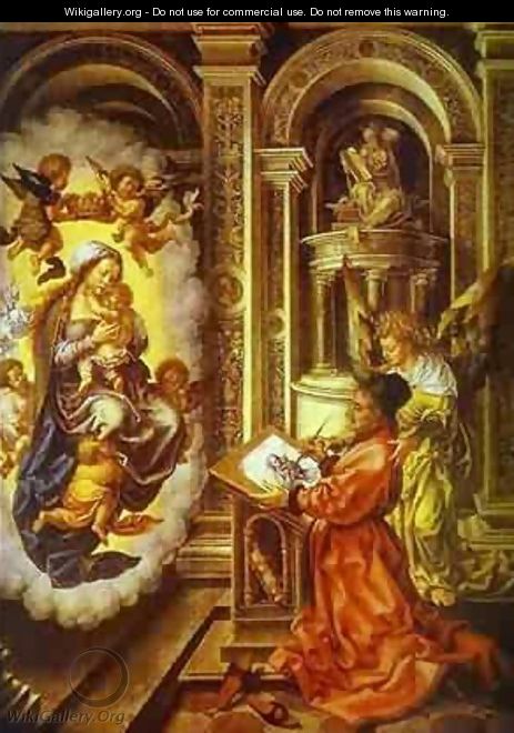 St Lucas Painting Madonna 1520 - Jan (Mabuse) Gossaert