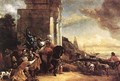 Departure Of An Oriental Entourage 1658-60 - Cornelis Van Poelenburgh