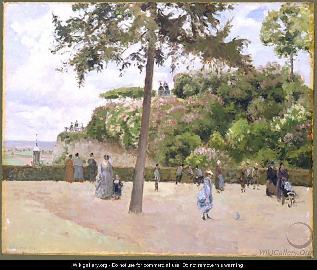 The Public Garden at Pontoise 1874 - Camille Pissarro