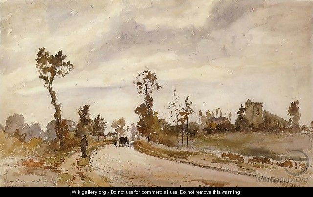 Road to Racquencourt 1871 - Camille Pissarro