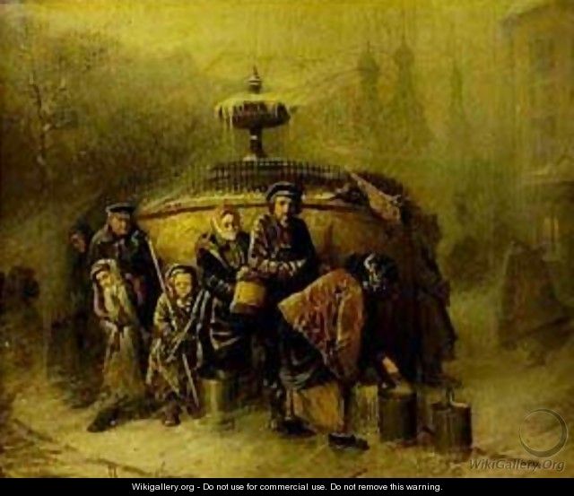 Queue To A Reservoir 1865 - Vasily Polenov