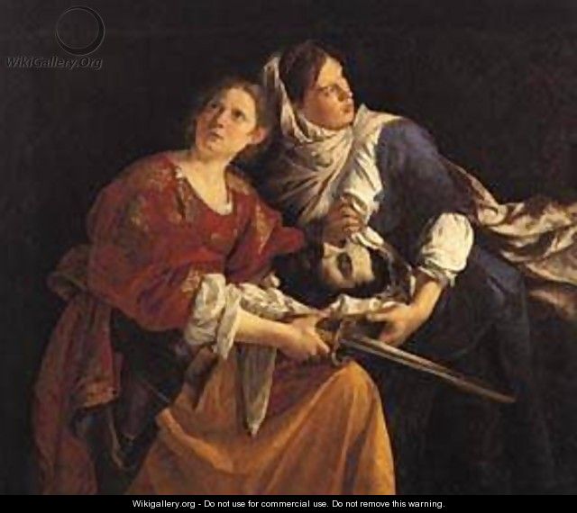 Judith and Her Maidservant with the Head of Holofernes 1621 1624 - Orazio Gentileschi