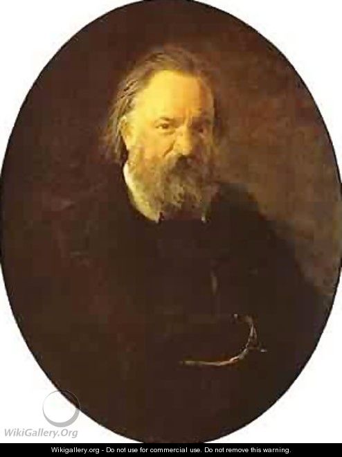 Portrait Of Maria Gabayeva 1886 - Nikolai Nikolaevich Ge (Gay)