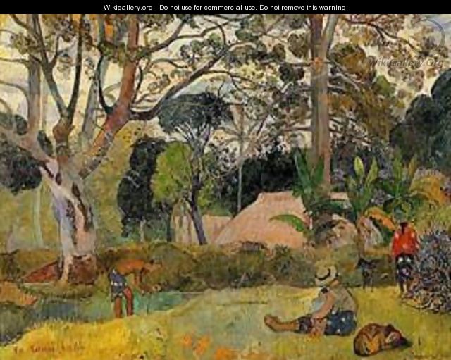 Te raau rahi (aka The Big Tree) 1891 - Paul Gauguin