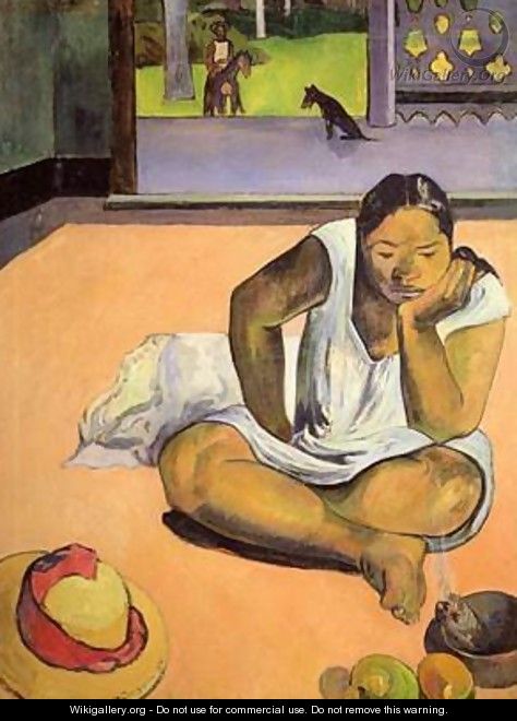 Te Faaturuma (aka The Brooding Woman) 1891 - Paul Gauguin