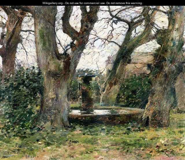 Italian Landscape with a Fountain 1891 - Sanford Robinson Gifford