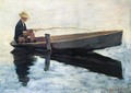 Boy in a Boat Fishing 1880 - Sanford Robinson Gifford