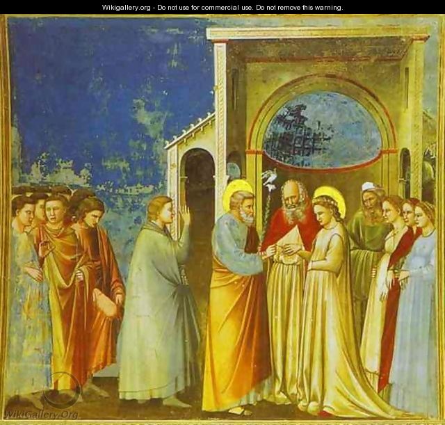 Marriage Of The Virgin 1302-1305 - Giotto Di Bondone