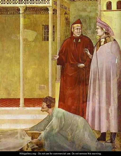 Homage Of A Simple Man Detail 2 1295-1300 - Giotto Di Bondone