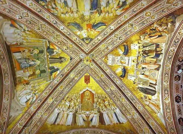 Crossing Vault 1316-19 - Giotto Di Bondone