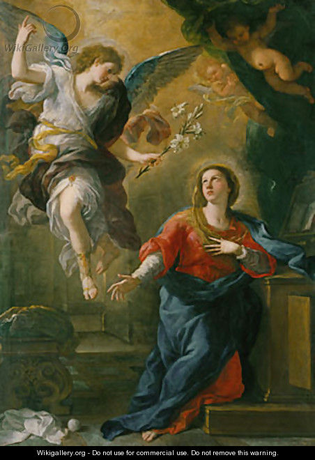 The Annunciation 1672 - Luca Giordano